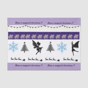 Whimsical , fairy wrapping paper tissue