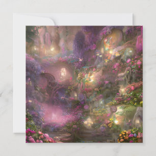 Whimsical Fairyland Background Card