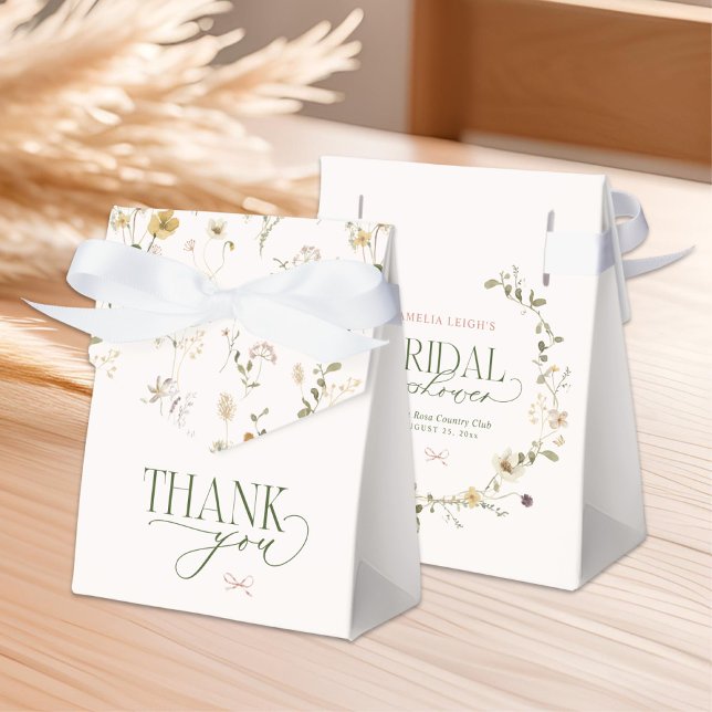 Whimsical Fairytale Garden & Bows Bridal Shower Favour Box (Creator Uploaded)