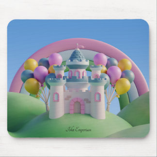 Whimsical Fairytale Landscape Mouse Pad