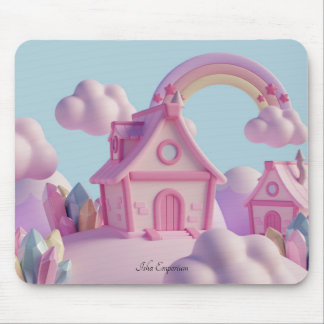 Whimsical Fairytale Landscape Mouse Pad