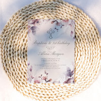 Whimsical Fall Floral Baptism First Birthday