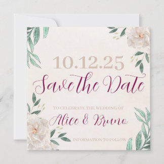 Whimsical Fall Save the Date Cards