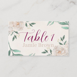 Whimsical Fall Wedding Place Card