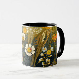 Whimsical Fall Wildflowers Mug