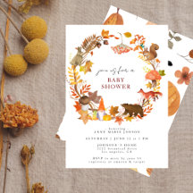 Whimsical Fall Woodland Baby Shower