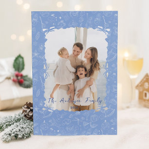 Whimsical Family Photo Christmas Holiday Card