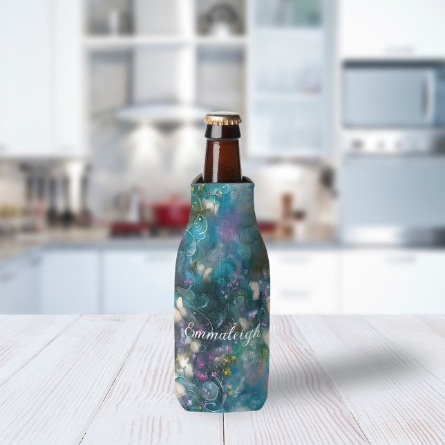 Whimsical Fantasy Butterfly Flight  Bottle Cooler (Creator Uploaded)