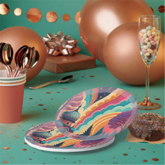 Whimsical Fantasy Dome Party Plate – Customisable