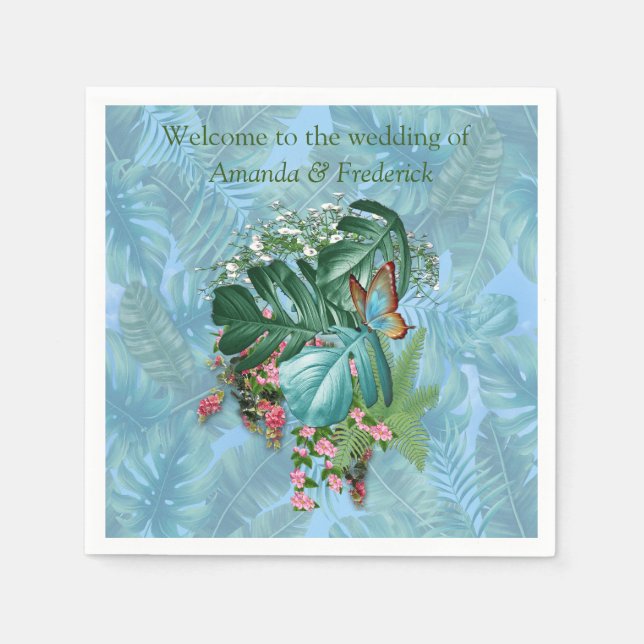 Whimsical Fantasy World with a Tropical Flavour Napkin (Front)