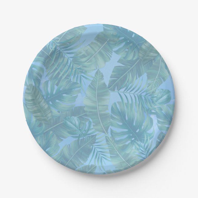 Whimsical Fantasy World with a Tropical Flavour Paper Plate (Front)
