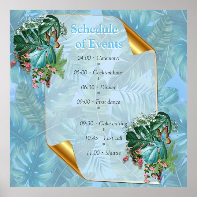 Whimsical Fantasy World with a Tropical Flavour Poster (Front)