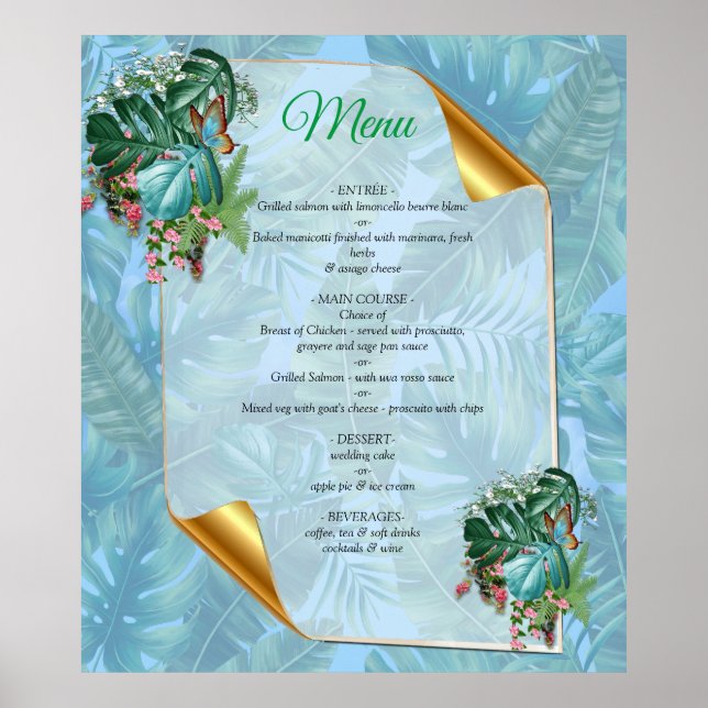 Whimsical Fantasy World with a Tropical Flavour Poster (Front)