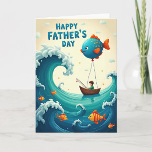 Whimsical Fathers Day Ocean Card