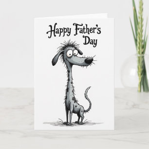 Whimsical Fathers Day Pup Card