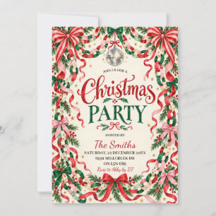 Whimsical Festive Christmas Party Invitation