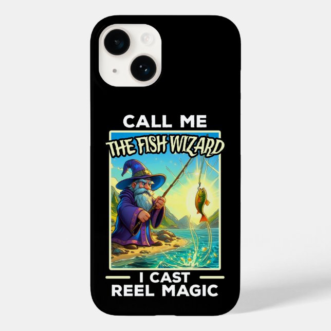 Whimsical Fishing Wizard Case-Mate iPhone Case (Back)