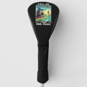 Whimsical Fishing Wizard Golf Head Cover