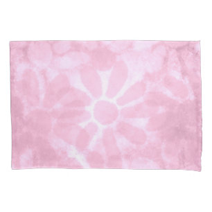Whimsical Floral Abstract Pastel Pink Flower Pillowcase