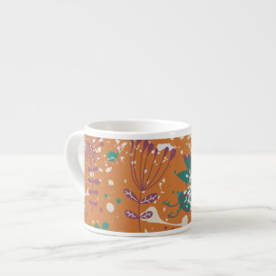 Whimsical Floral Birds Espresso Cup