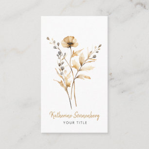 Whimsical Floral Bloom  Business Card