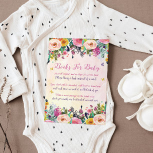 Whimsical Floral Book Request Card