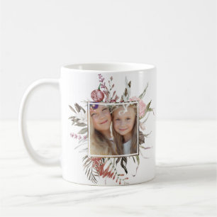 Whimsical Floral Bouquet Photo Coffee Mug