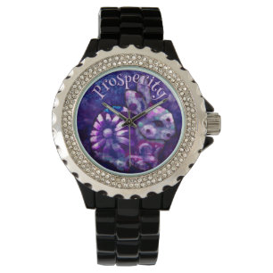 Whimsical Floral Bunny Rabbit Personalized Watch