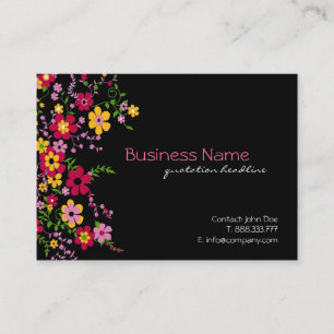 Whimsical Floral Business Cards