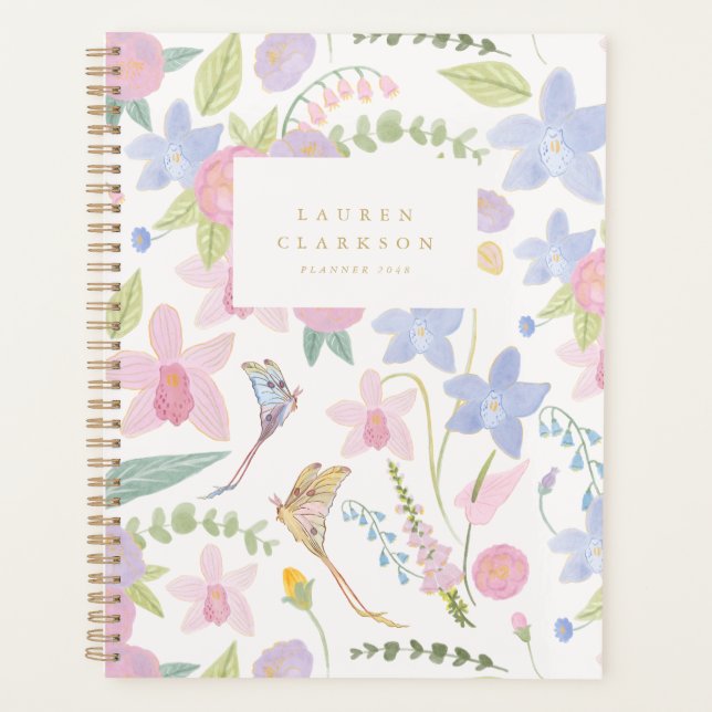 Whimsical Floral Butterfly Planner (Front)