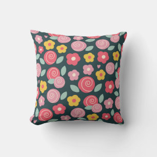 Whimsical Floral Delight Cushion