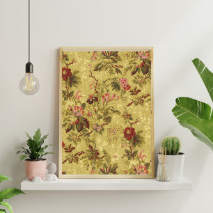 Whimsical Floral Design Decoupage Tissue Paper