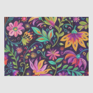 Whimsical Floral design  Tissue Paper