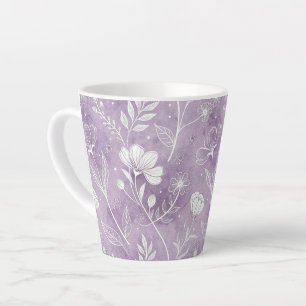 Whimsical Floral Latte Mug