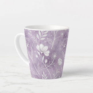 Whimsical Floral Latte Mug