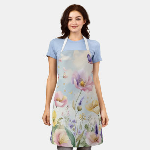 Whimsical Floral & Nature-Clothing Design Apron