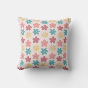 Whimsical Floral Pattern Cushion