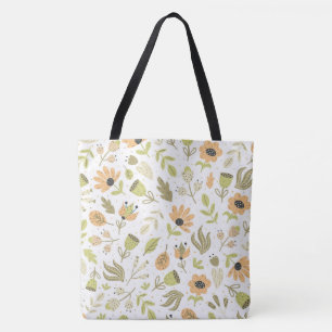 Whimsical Floral Tote Bag