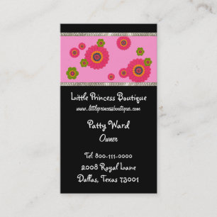 Whimsical Flower Business Cards