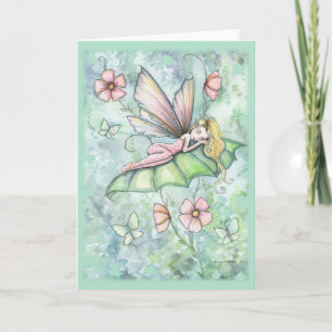 Whimsical Flower Fairy Greeting Card