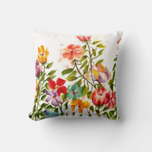 Whimsical Flower Garden Cushion