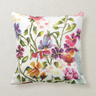 Whimsical Flower Garden Cushion