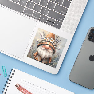 Whimsical Flower Gnome: Adorable Watercolor Art