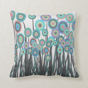 Whimsical Flowers Cushion