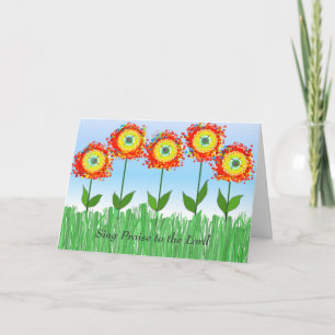 Whimsical Flowers Encouragement Card