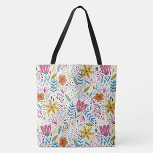 Whimsical Flowers Tote Bag