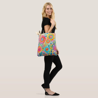 Whimsical Flowers Tote Bag