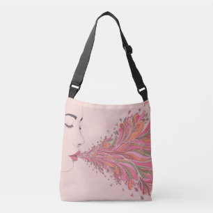 Whimsical Flowing Beauty Crossbody Bag