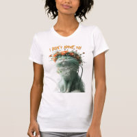 Whimsical Fluffy Sassy Cat "I Don't Have To"
