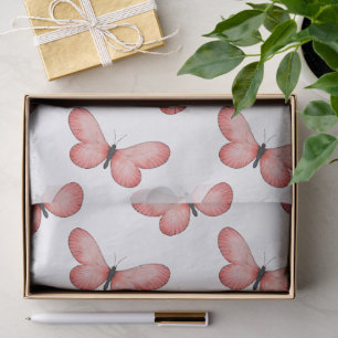 Whimsical Fluttering Butterflies Pattern Tissue Paper